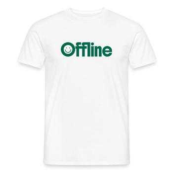 Offline-Modus - Männer T-Shirt - Weiß - Vorne - AI Model Male 178 dark (178cm)
