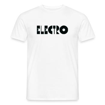 Electro music Logo - Men's T-Shirt - white - Front - AI Model Male 178 dark (178cm)