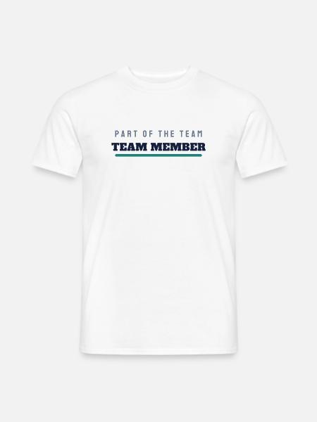 Team Member College Schriftzug - Teammitglied - Männer T-Shirt - Weiß