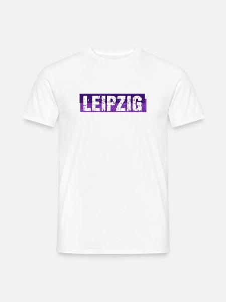 Leipzig - Banner - Deutschland - Germany - Männer T-Shirt - Weiß