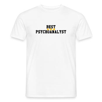 Psychoanalysis Psychoanalytiker Psychanalyse - Men's T-Shirt - white - Front - AI Model Male 178 dark (178cm)