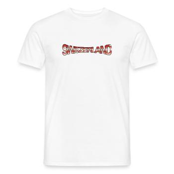 SWITZERLAND CLAIM - Männer T-Shirt - Weiß - Vorne - AI Model Male 178 dark (178cm)