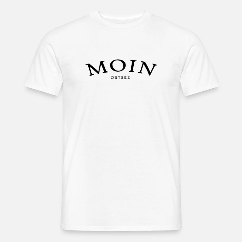 Moin Ostsee - Männer T-Shirt - Weiß