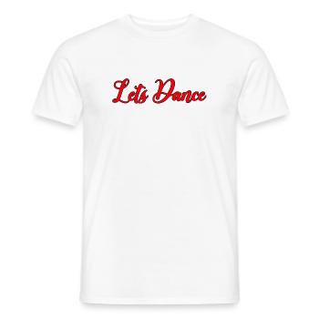 Dancing Abstract Lines - Men's T-Shirt - white - Front - AI Model Male 178 dark (178cm)