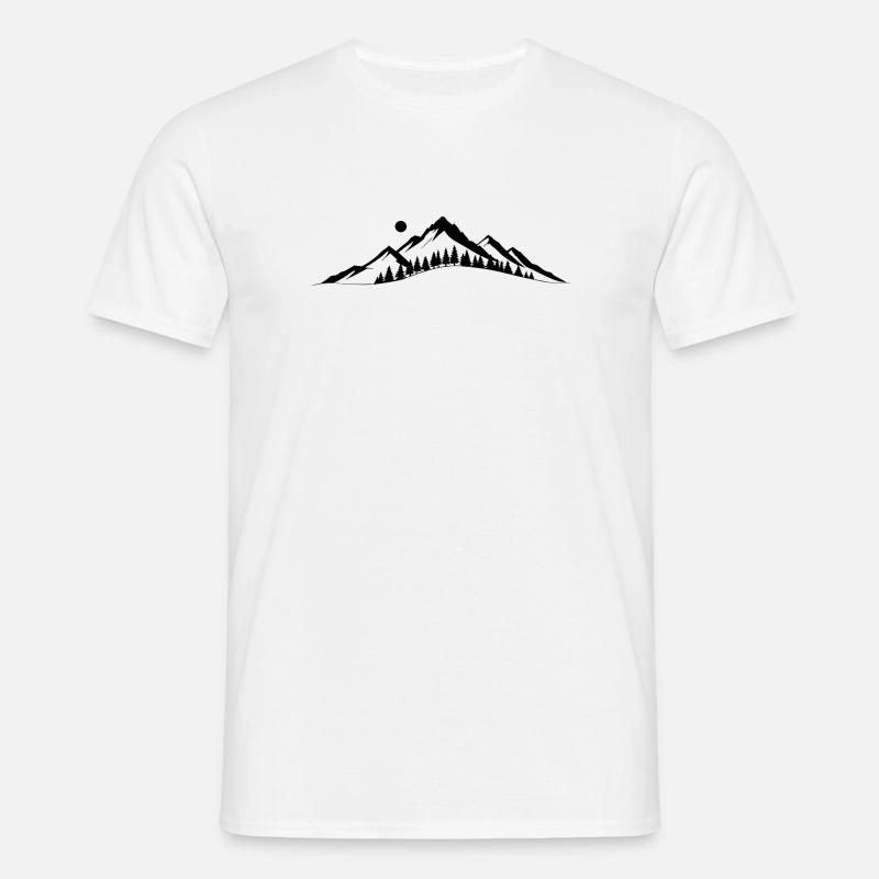 Horizont der Berge - Männer T-Shirt - Weiß