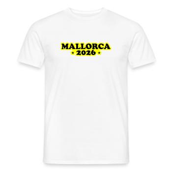 Mallorca 2026 - Men's T-Shirt - white - Front - AI Model Male 178 dark (178cm)