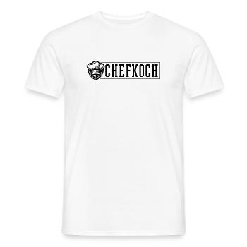 Chapeau de chef chef - T-shirt homme - blanc - Devant - AI Model Male 178 dark (178cm)