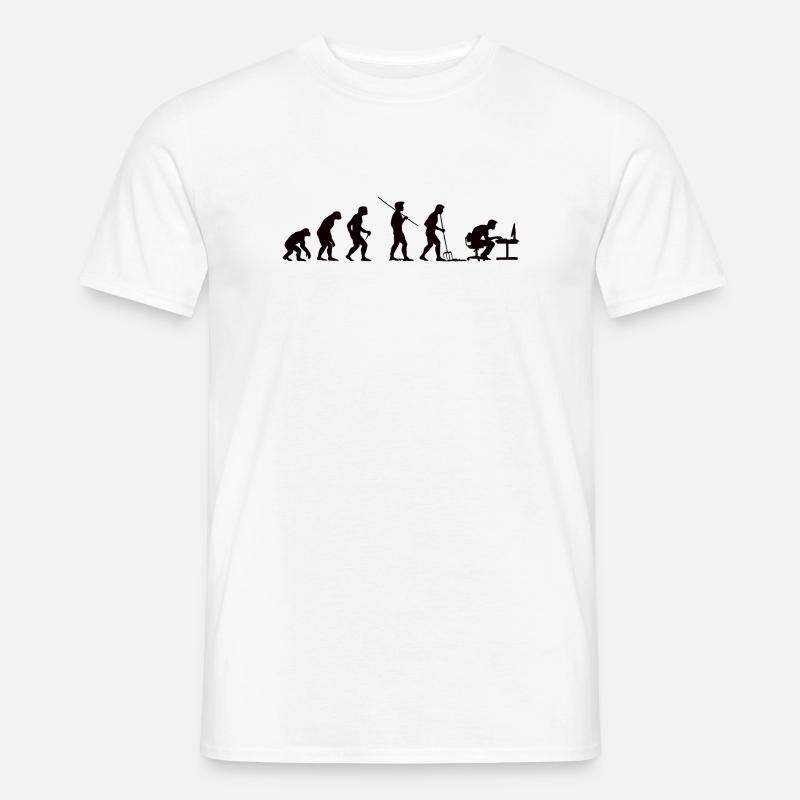 Programmer Evolution Computer Scientist Developer - Men's T-Shirt - white