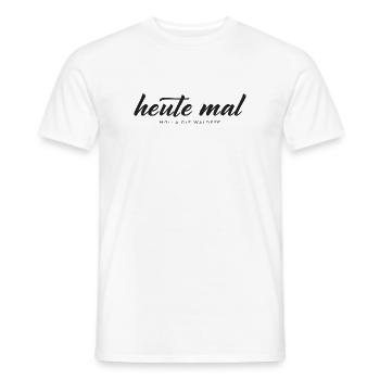 heute mal – Holla die Waldfee Typografie Design - Männer T-Shirt - Weiß - Vorne - AI Model Male 178 dark (178cm)