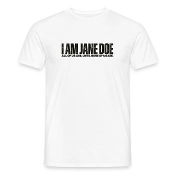 I Am Jane Doe: Kollektive Identität - Männer T-Shirt - Weiß - Vorne - AI Model Male 178 dark (178cm)