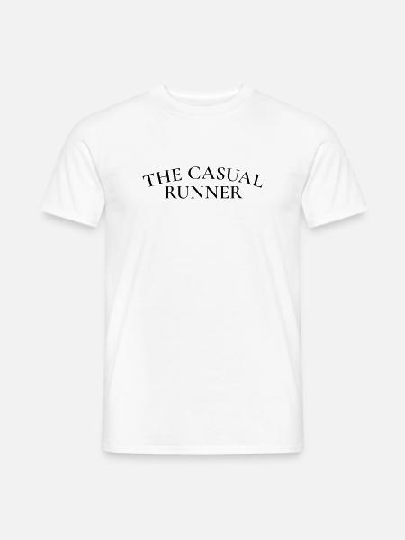 Der Casual Runner – Laufclub-Ästhetik - Männer T-Shirt - Weiß