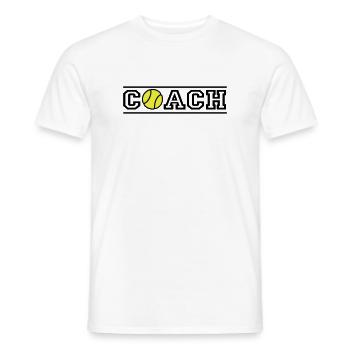 Tennis Coach - Männer T-Shirt - Weiß - Vorne - AI Model Male 178 dark (178cm)