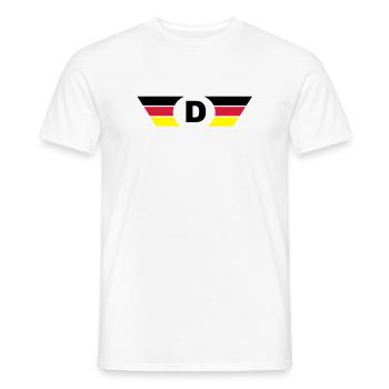 deutschland flagge / Symbol top - Männer T-Shirt - Weiß - Vorne - AI Model Male 178 dark (178cm)