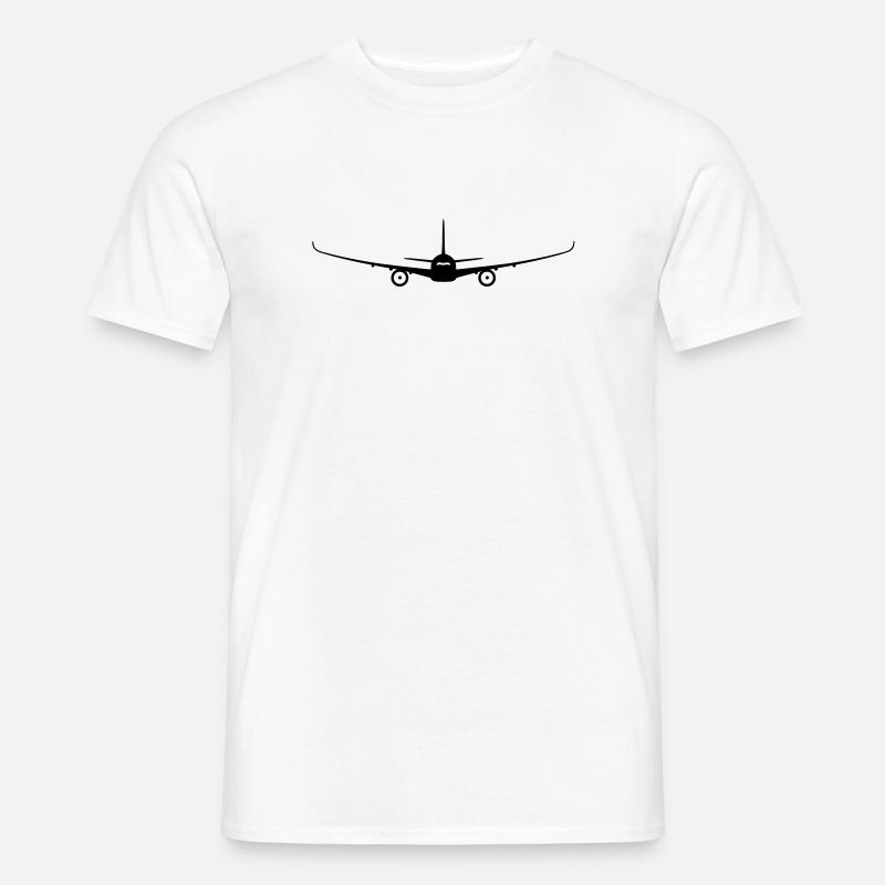 Flugzeug - Männer T-Shirt - Weiß