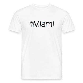 Miami - Männer T-Shirt - Weiß - Vorne - AI Model Male 178 dark (178cm)
