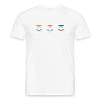 Pilote de drone vintage - T-shirt homme - blanc - Devant - AI Model Male 178 dark (178cm)
