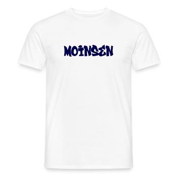 Moinsen (Street Funk) - Men's T-Shirt - white - Front - AI Model Male 178 dark (178cm)