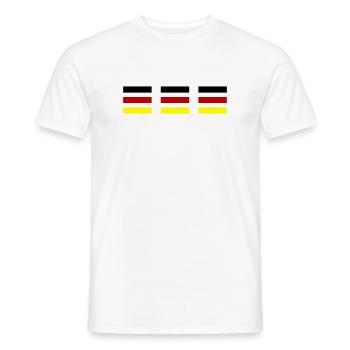 Flag Germany - Men's T-Shirt - white - Front - AI Model Male 178 dark (178cm)