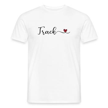 piste - T-shirt homme - blanc - Devant - AI Model Male 178 dark (178cm)