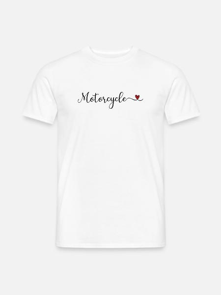 Motorrad - Männer T-Shirt - Weiß