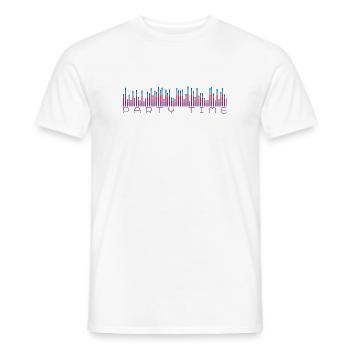 Neon Equalizer Party Time - Männer T-Shirt - Weiß - Vorne - AI Model Male 178 dark (178cm)