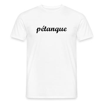 Pétanque ! - T-shirt homme - blanc - Devant - AI Model Male 178 dark (178cm)