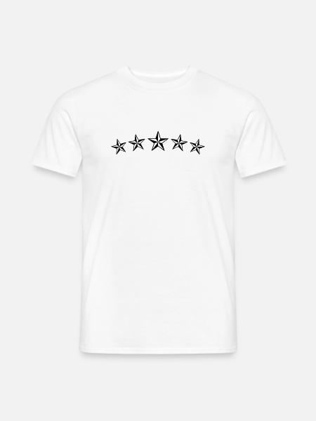 tattoo stars - Men's T-Shirt - white