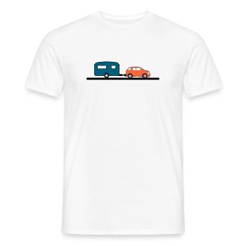 Voiture - T-shirt homme - blanc - Devant - AI Model Male 178 dark (178cm)
