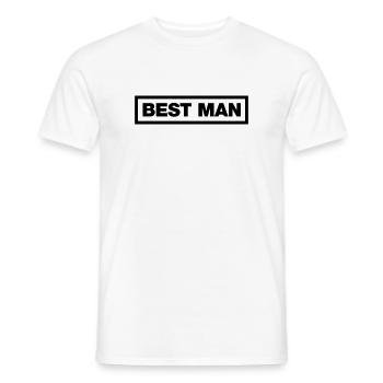 Meilleur homme - T-shirt homme - blanc - Devant - AI Model Male 178 dark (178cm)
