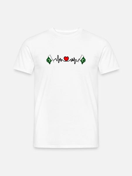 Herzfrequenz-Cardio für Pakistan - Männer T-Shirt - Weiß