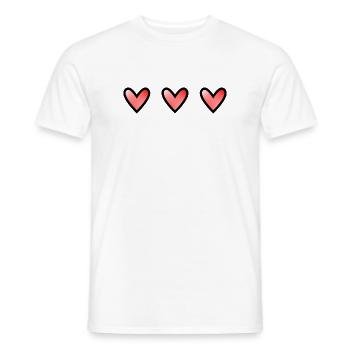 GRANNY. GRANDMA. MOTHER'S DAY. HEART - Men's T-Shirt - white - Front - AI Model Male 178 dark (178cm)