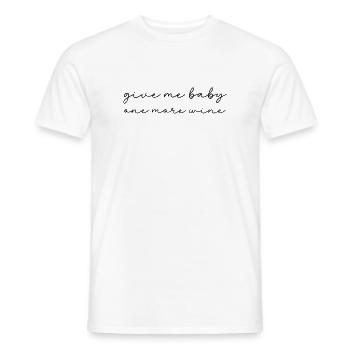 Rotwein Weißwein Rose Süß Lieblich - Männer T-Shirt - Weiß - Vorne - AI Model Male 178 dark (178cm)