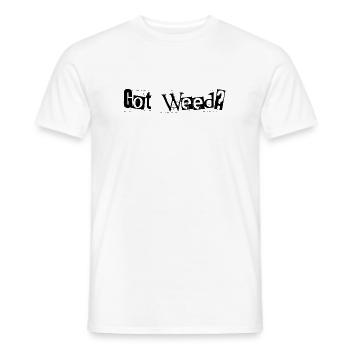 Got Weed Black by Falsches Design - Männer T-Shirt - Weiß - Vorne - AI Model Male 178 dark (178cm)