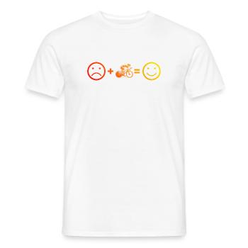 Fresh road bike motif for road bike - Men's T-Shirt - white - Front - AI Model Male 178 dark (178cm)