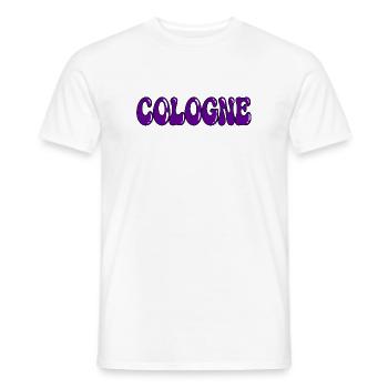 Kölner Lila, gefrorene Typografie - Männer T-Shirt - Weiß - Vorne - AI Model Male 178 dark (178cm)