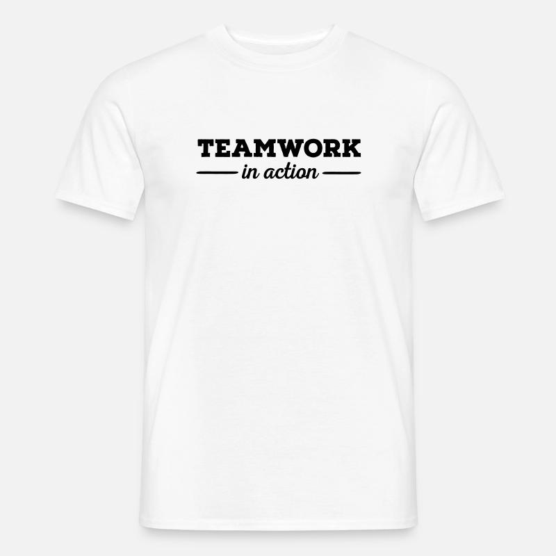 6061912 121161696 Teamwork - Men's T-Shirt - white