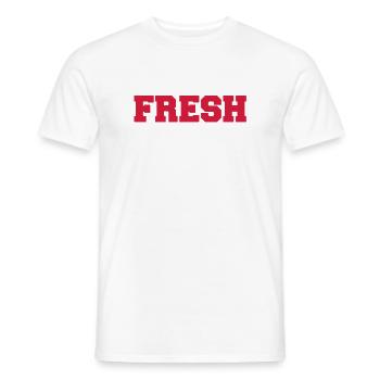 fresh - T-shirt homme - blanc - Devant - AI Model Male 178 dark (178cm)