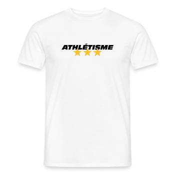 Track and Field - Männer T-Shirt - Weiß - Vorne - AI Model Male 178 dark (178cm)