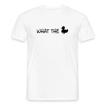 fuck - Männer T-Shirt - Weiß - Vorne - AI Model Male 178 dark (178cm)