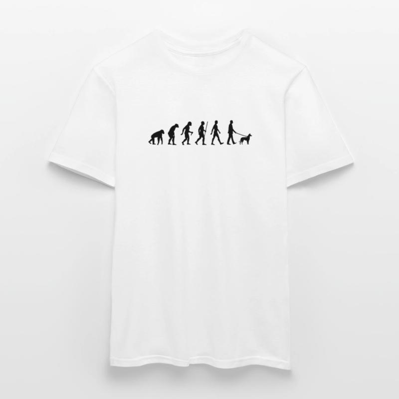 Evolution Smooth Collie Mann Männer T-Shirt