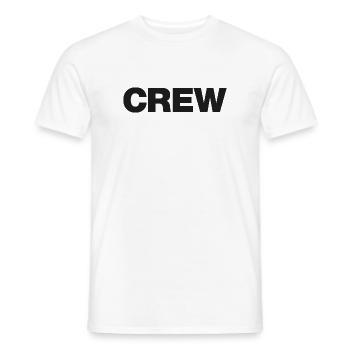Crew - Men's T-Shirt - white - Front - AI Model Male 178 dark (178cm)