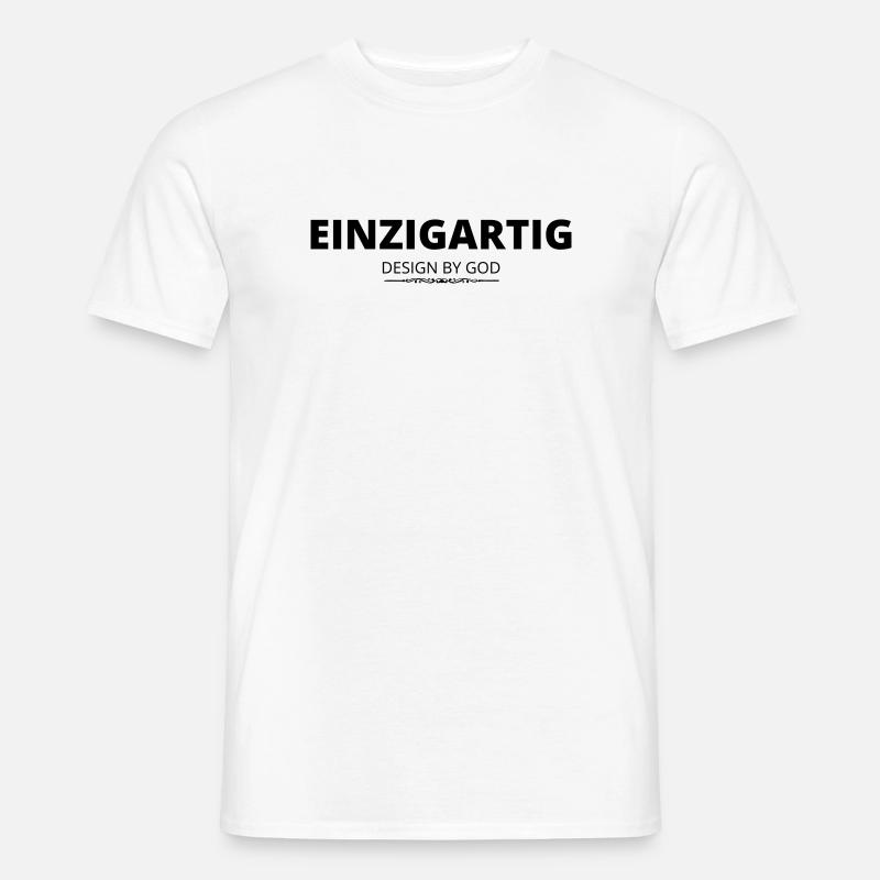 Einzigartig - Männer T-Shirt - Weiß