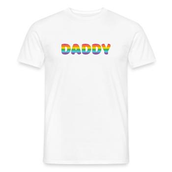 LGBTQ+ Daddy - Men's T-Shirt - white - Front - AI Model Male 178 dark (178cm)