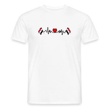 Herzfrequenz-Cardio für Jemen - Männer T-Shirt - Weiß - Vorne - AI Model Male 178 dark (178cm)