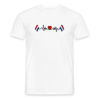 Herzfrequenz-Cardio für Paraguay - Männer T-Shirt - Weiß - Vorne - AI Model Male 178 dark (178cm)