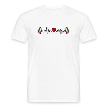 Cardio de fréquence cardiaque pour la Rhénanie-du-Nord-Westphalie - T-shirt homme - blanc - Devant - AI Model Male 178 dark (178cm)