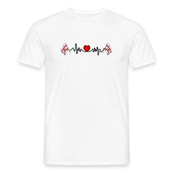 Herzfrequenz-Cardio für die Provinz Drenthe - Männer T-Shirt - Weiß - Vorne - AI Model Male 178 dark (178cm)