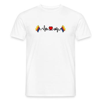 Herzfrequenz-Cardio für die Provinz Nordholland - Männer T-Shirt - Weiß - Vorne - AI Model Male 178 dark (178cm)