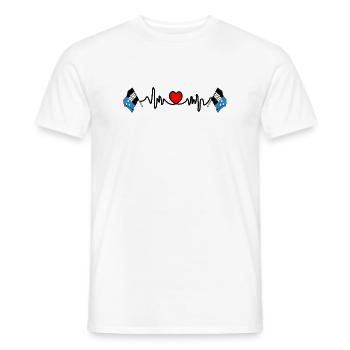 Herzfrequenz-Cardio für den Aargau Schweiz - Männer T-Shirt - Weiß - Vorne - AI Model Male 178 dark (178cm)