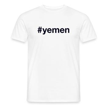 YEMEN Hashtag - Männer T-Shirt - Weiß - Vorne - AI Model Male 178 dark (178cm)